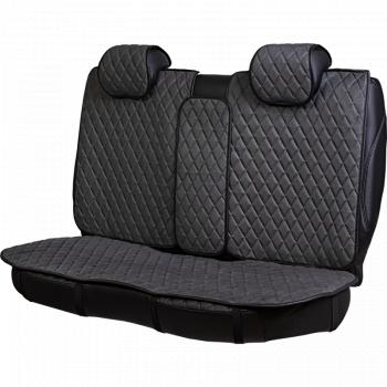 4 399 р. Накидка на сидение (5 мест Софа) ТЕЙЛОР ст РОМБ Lord Autofashion   (серый, строчка серая)  с доставкой в г. Майкоп. Увеличить фотографию 5