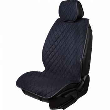 4 399 р. Накидка на сидение (5 мест Софа) ТЕЙЛОР ст РОМБ Lord Autofashion   (черный, строчка черная)  с доставкой в г. Майкоп. Увеличить фотографию 3