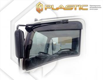 2 079 р.  Дефлектора окон CA-Plastic  Toyota Camry  XV55 (2014-2018) 1-ый рестайлинг, 2-ой рестайлинг (серия Classic  прозрачный, без хром. молдинга )  с доставкой в г. Майкоп. Увеличить фотографию 2