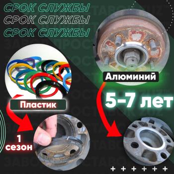 1 199 р. Алюминиевое центровочное кольцо (4 шт) 59.6 x 72.6 ЗУЗ    с доставкой в г. Майкоп. Увеличить фотографию 3