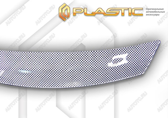 2 599 р. Дефлектор капота CA-Plastic (exclusive)  Haval H6  B01 (2020-2024) (Шелкография белая)  с доставкой в г. Майкоп