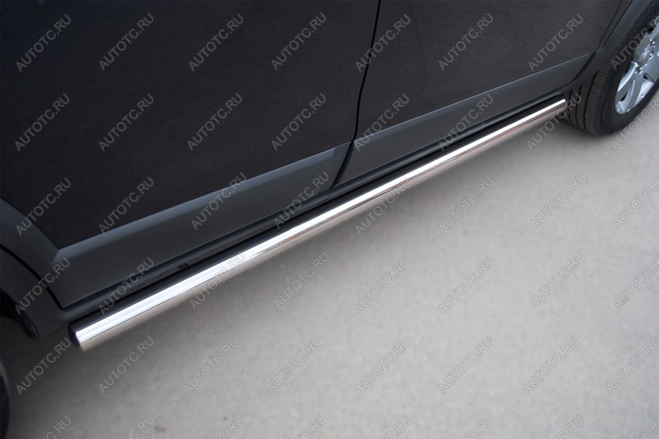 19 999 р. Пороги труба SLITKOFF  Chevrolet Captiva (2011-2013) 1-ый рестайлинг (d57 мм)  с доставкой в г. Майкоп