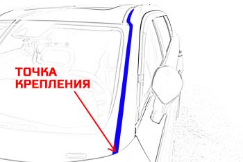 2 899 р. Водостоки (дефлектора) лобового стекла Стрелка 11 Премиум EXEED LX 1-ый рестайлинг (2021-2025) (Авто без бронепленки)  с доставкой в г. Майкоп. Увеличить фотографию 7