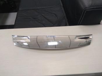 Дефлектор капота (рынок РФ) CA-Plastiс Audi A6  C7 (2014-2018) рестайлинг, седан (серия Хром серебро)