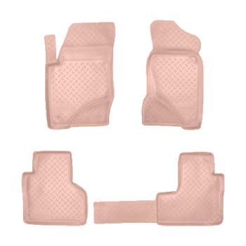 Коврики салонные Norplast Unidec Chevrolet Nexia (2020-2022), Chevrolet Niva  2123 (2009-2020), Лада 2123 (Нива Шевроле) (2009-2021) (бежевый)