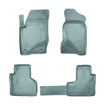 Коврики салонные Norplast Unidec Chevrolet Nexia (2020-2022), Chevrolet Niva  2123 (2009-2020), Лада 2123 (Нива Шевроле) (2009-2021) (серый)