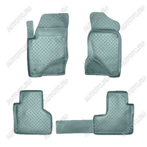 2 699 р. Коврики салонные Norplast Unidec  Chevrolet Nexia (2020-2022), Chevrolet Niva  2123 (2009-2020), Лада 2123 (Нива Шевроле) (2009-2021) (серый)  с доставкой в г. Майкоп