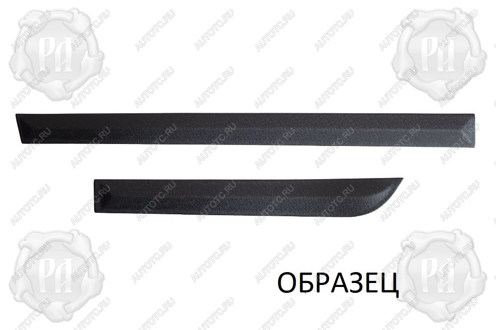 3 299 р. Молдинги на двери (узкие) Русская Артель Nissan Pathfinder R51 рестайлинг (2009-2014) (шагрень)  с доставкой в г. Майкоп