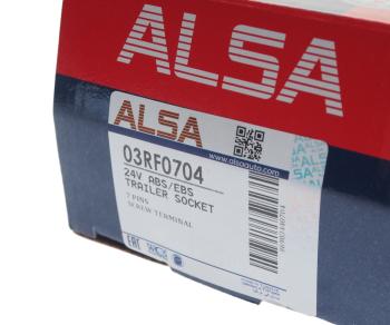 1 449 р. Разъем электрический прицепа ISO 7638 7-полюсный АБС (розетка) ALSA ALSA 03rf0704  с доставкой в г. Майкоп. Увеличить фотографию 2