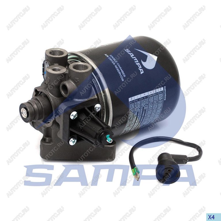 4 899 р. Осушитель воздуха DAF,IVECO,MAN,SCANIA (24V,8.1bar) SAMPA SAMPA 096.289-01  с доставкой в г. Майкоп