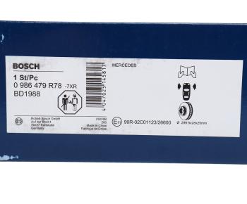 4 299 р. Диск тормозной MERCEDES Sprinter задний (1шт.) BOSCH BOSCH 0986479r78  с доставкой в г. Майкоп. Увеличить фотографию 7