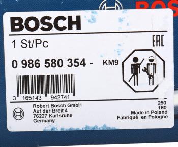 22 999 р. Насос топливный MERCEDES S (W220) (98-) BOSCH BOSCH 0986580354  с доставкой в г. Майкоп. Увеличить фотографию 3