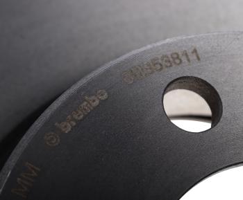 13 499 р. Диск тормозной BMW 7 (E65) передний (1шт.) BREMBO BREMBO 09.b538.11  с доставкой в г. Майкоп. Увеличить фотографию 5