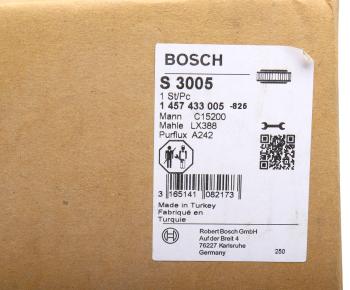 4 899 р. Фильтр воздушный MERCEDES T1,T2 BOSCH BOSCH 1457433005  с доставкой в г. Майкоп. Увеличить фотографию 3