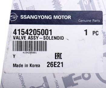 1 789 р. Клапан SSANGYONG Korando (96-),Rexton (02-) включения переднего моста OE SSANGYONG 4154205001 SSANGYONG 4154205001  с доставкой в г. Майкоп. Увеличить фотографию 4