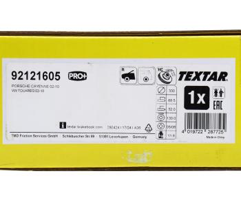 10 999 р. Диск тормозной VW Touareg (03-) PORCHE Cayenne (07-) (R17) передний правый (1шт.) TEXTAR TEXTAR 92121605  с доставкой в г. Майкоп. Увеличить фотографию 5