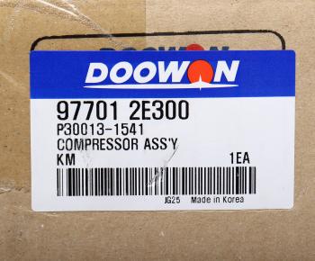 28 999 р. Компрессор HYUNDAI Tucson (04-) (2.7) KIA Sportage (04-) (2.7) кондиционера DOOWON DOOWON 97701-2e300  с доставкой в г. Майкоп. Увеличить фотографию 4