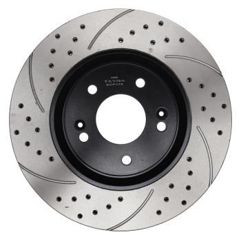 14 949 р. Диск тормозной HYUNDAI Sonata (15-) KIA Optima (15-) передний перфорированный комплект TAYGA TAYGA bdf075  с доставкой в г. Майкоп. Увеличить фотографию 4