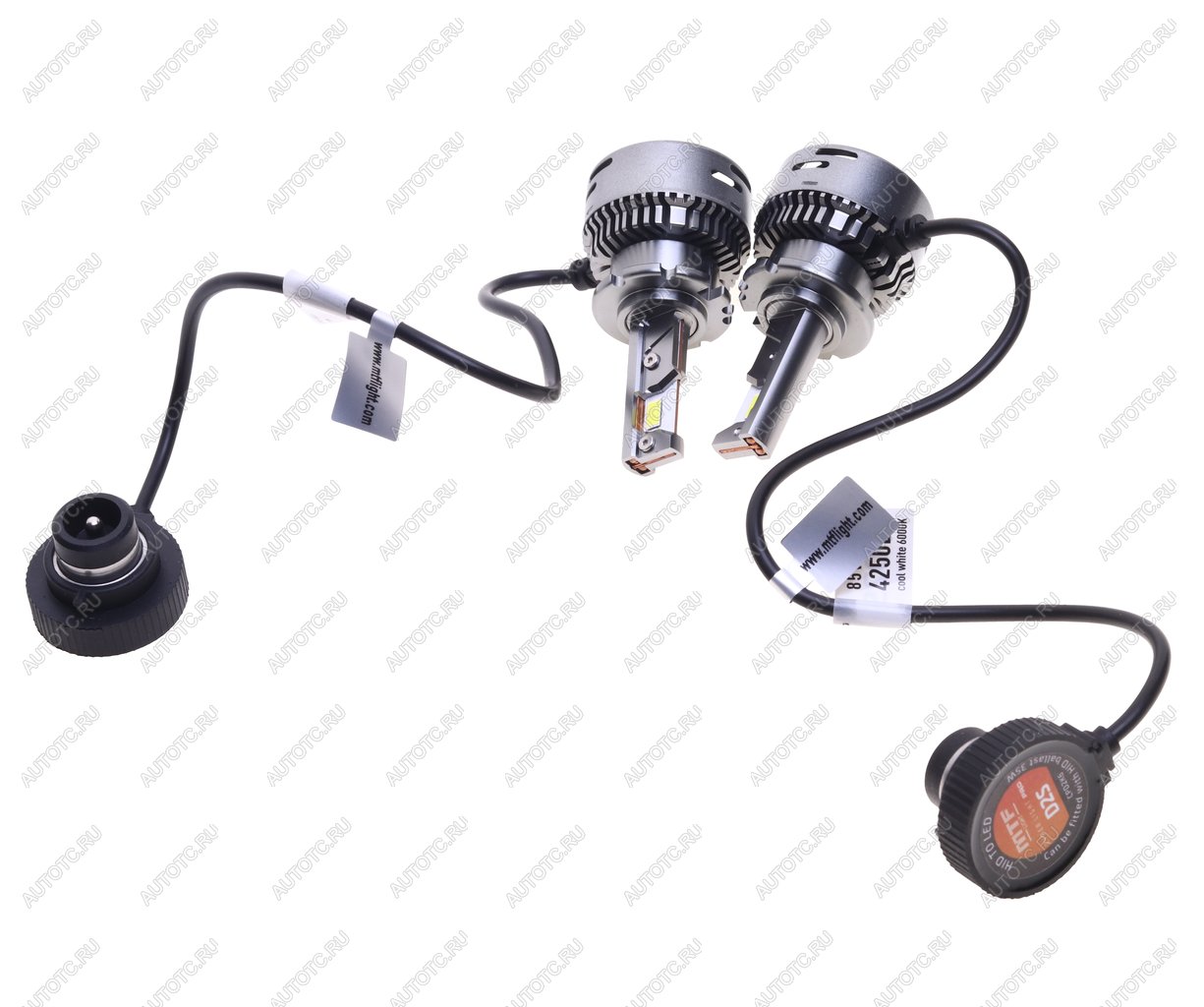 7 249 р. Лампа светодиодная 12V D2S 35W P32d-2 (2шт.) 4250lm 6000K (2шт.) MTF MTF cpd2k6  с доставкой в г. Майкоп