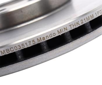 3 289 р. Диск тормозной OPEL Corsa B (99-02) передний (1шт.) MANDO MANDO mbc035175  с доставкой в г. Майкоп. Увеличить фотографию 4