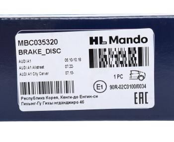1 359 р. Диск тормозной VW G4,G5,Polo (02-) AUDI A3 (97-03) R15 задний (1шт.) MANDO MANDO mbc035320 MANDO mbc035320  с доставкой в г. Майкоп. Увеличить фотографию 5