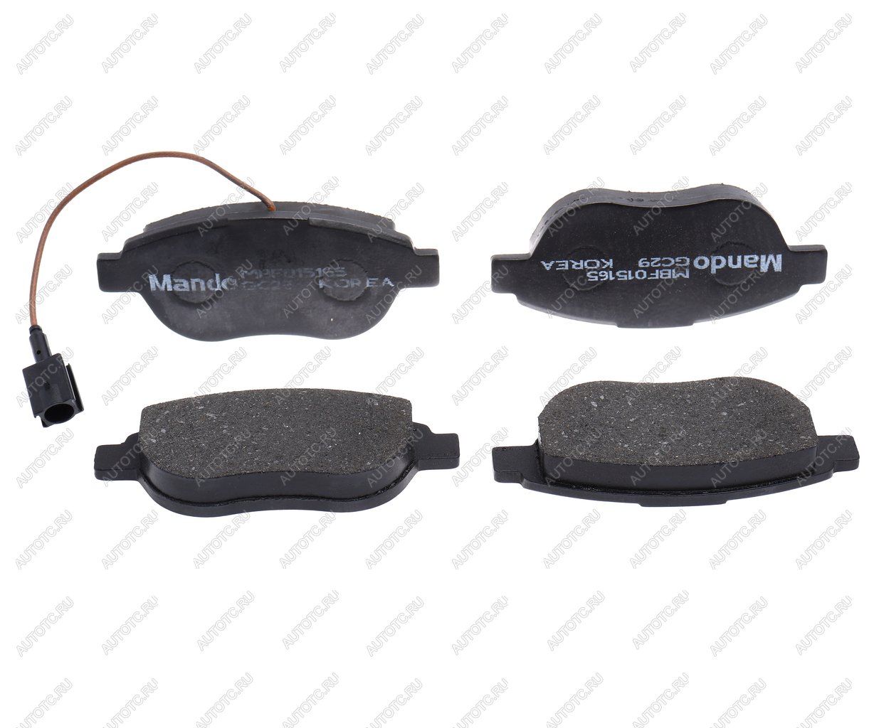 2 599 р. Колодки тормозные FIAT Bravo (06-12) передние (4шт.) MANDO MANDO mbf015165  с доставкой в г. Майкоп
