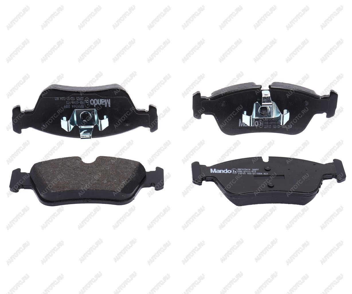 2 459 р. Колодки тормозные BMW 1 (E81,E82,E87,E88) (-06),3 (E90) передние (4шт.) MANDO MANDO mbf015414 MANDO mbf015414  с доставкой в г. Майкоп