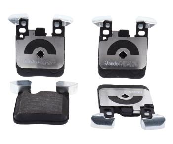 3 599 р. Колодки тормозные BMW 1 (E81,F20,F21,F30,F35,F31),M3 (F80) задние (4шт.) MANDO MANDO mbf015427 MANDO mbf015427  с доставкой в г. Майкоп. Увеличить фотографию 1