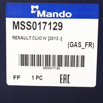 5 899 р. Амортизатор RENAULT Clio 3 (05-) передний левый/правый газовый MANDO MANDO mss017129 MANDO mss017129  с доставкой в г. Майкоп. Увеличить фотографию 3