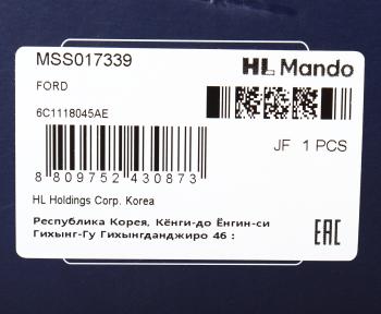 7 599 р. Амортизатор FORD Transit (06-) передний левый/правый газовый MANDO MANDO mss017339 MANDO mss017339  с доставкой в г. Майкоп. Увеличить фотографию 3