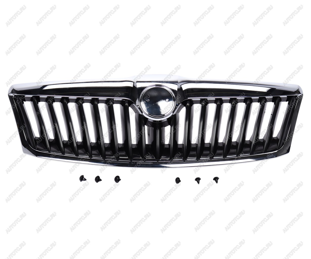 3 689 р. Решетка радиатора SKODA Octavia (09-) черная (с молдингом) NSP NSP nsp081z0853668a9b9  с доставкой в г. Майкоп