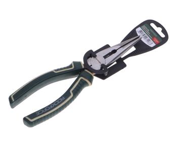 579 р. Тонкогубцы 200мм комбинированные с держателем ROCKFORCE ROCKFORCE rf-610200d  с доставкой в г. Майкоп. Увеличить фотографию 1
