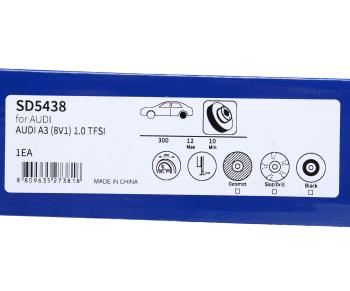 2 999 р. Диск тормозной VW Golf (17-),Passat (15-) AUDI A3 (17-) SKODA Superb (15-) задний (1шт.) SANGSIN SANGSIN sd5438  с доставкой в г. Майкоп. Увеличить фотографию 5