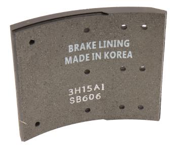 799 р. Накладка тормозной колодки HYUNDAI HD160,170,450,500 передней (F1) (шир.156мм,11отв.) SANGSIN SANGSIN sl203  с доставкой в г. Майкоп. Увеличить фотографию 2