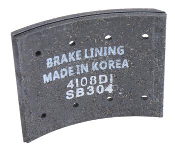 459 р. Накладка тормозной колодки HYUNDAI HD120 (шир.120мм, 8 отверстий) передней SANGSIN SANGSIN sl213  с доставкой в г. Майкоп. Увеличить фотографию 2
