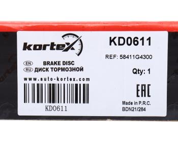 2 679 р. Диск тормозной KIA Ceed (18-) задний (1шт.) KORTEX KORTEX kd0611  с доставкой в г. Майкоп. Увеличить фотографию 5