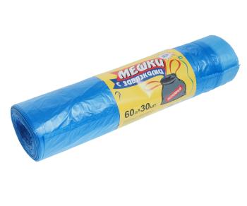 145 р. Мешок для мусора 60л 30шт. с завязками NO NAME 60х30  с доставкой в г. Майкоп. Увеличить фотографию 1