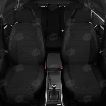 7 199 р. Авточехлы ЛАДА Largus (21-) экокожа-жаккард 5 мест задняя спинка 40х60 черные комплект AVTOLIDER AVTOLIDER vz29-2186-kk4  с доставкой в г. Майкоп. Увеличить фотографию 2