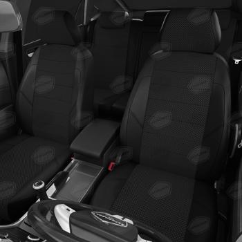 7 199 р. Авточехлы ЛАДА Largus (21-) экокожа-жаккард 5 мест задняя спинка 40х60 черные комплект AVTOLIDER AVTOLIDER vz29-2186-kk4  с доставкой в г. Майкоп. Увеличить фотографию 1