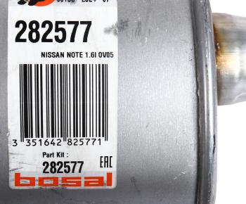 9 249 р. Глушитель NISSAN Note (06-13) средняя часть BOSAL BOSAL 282-577  с доставкой в г. Майкоп. Увеличить фотографию 4