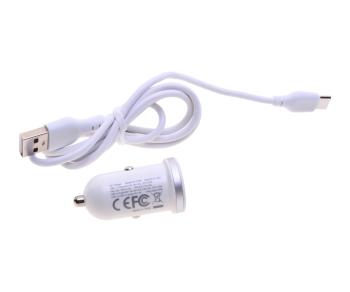 679 р. Устройство зарядное в прикуриватель 1USB + 1 Type C 12V XO XO cc56 white  с доставкой в г. Майкоп. Увеличить фотографию 2