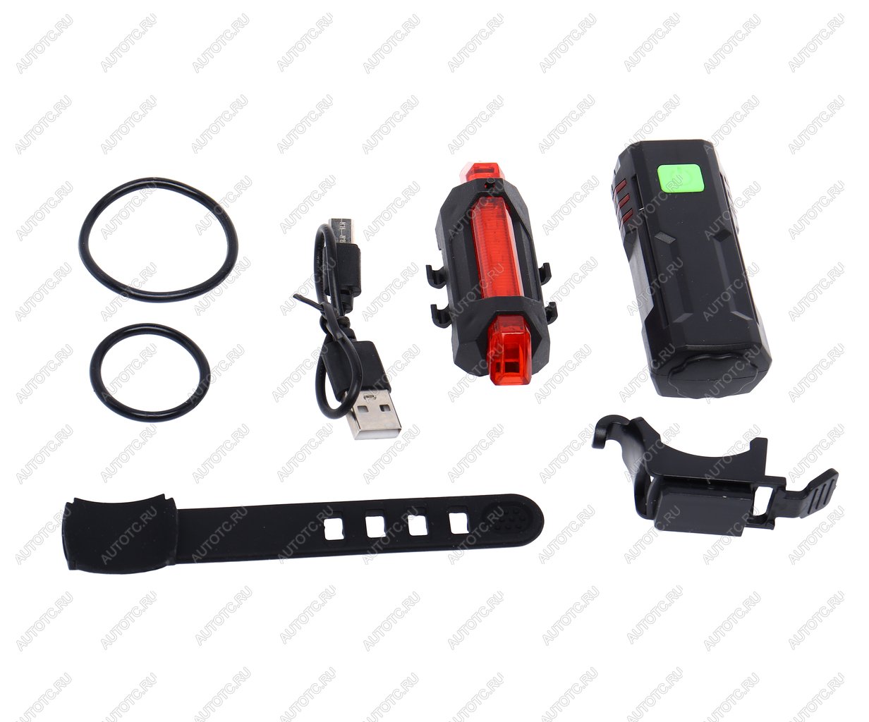 1 199 р. Фонарь велосипедный набор USB кабель с аккумулятором 600mAh Led NO NAME qx-t1198  с доставкой в г. Майкоп