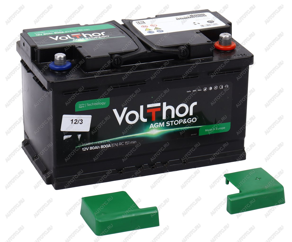 23 999 р. Аккумулятор VOLTHOR AGM 80Ач обратная полярность VOLTHOR 6ст80(0)  с доставкой в г. Майкоп