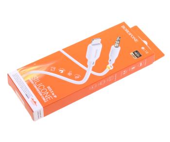 319 р. Переходник iPhone (5-) на jack 3.5 BOROFONE BOROFONE bl18 белый  с доставкой в г. Майкоп. Увеличить фотографию 3