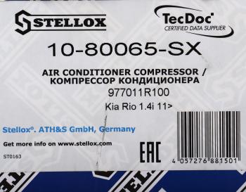 21 549 р. Компрессор KIA Rio кондиционера STELLOX STELLOX 10-80065-sx  с доставкой в г. Майкоп. Увеличить фотографию 6