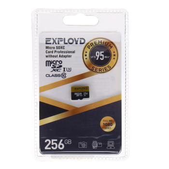2 999 р. Карта памяти 256GB MicroSD class 10 EXPLOYD EXPLOYD ex256gcsdxc10uhs-1-elu3 w  с доставкой в г. Майкоп. Увеличить фотографию 1