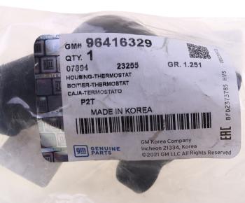 389 р. Корпус CHEVROLET Aveo(1.2) термостата OE GENERAL MOTORS 96416329  с доставкой в г. Майкоп. Увеличить фотографию 4