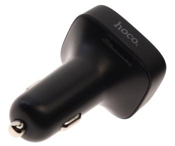 879 р. Устройство зарядное в прикуриватель с трансмиттером (bluetooth,hands free) HOCO HOCO e59 black  с доставкой в г. Майкоп. Увеличить фотографию 2