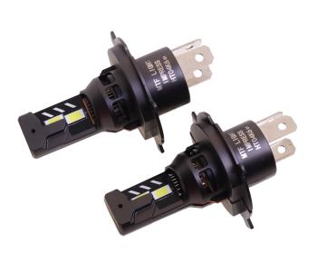 4 299 р. Лампа светодиодная 12V H4 P43t бокс (2шт.) MTF MTF ht04k6  с доставкой в г. Майкоп. Увеличить фотографию 1