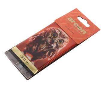 76 р. Ароматизатор подвесной пластина (агент сова) Wild AREON AREON aw08  с доставкой в г. Майкоп. Увеличить фотографию 1